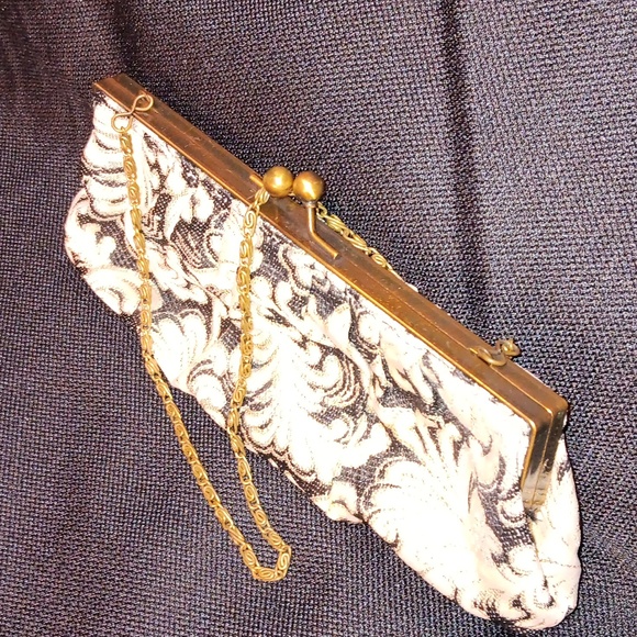 🌞Tapestry Kiss Lock Evening Bag/Clutch - Picture 3 of 11